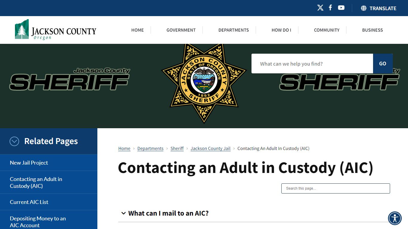 Jackson County, Oregon - Official Government Website